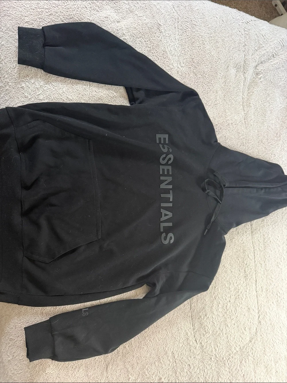 Essentials Men's Black Hoodie